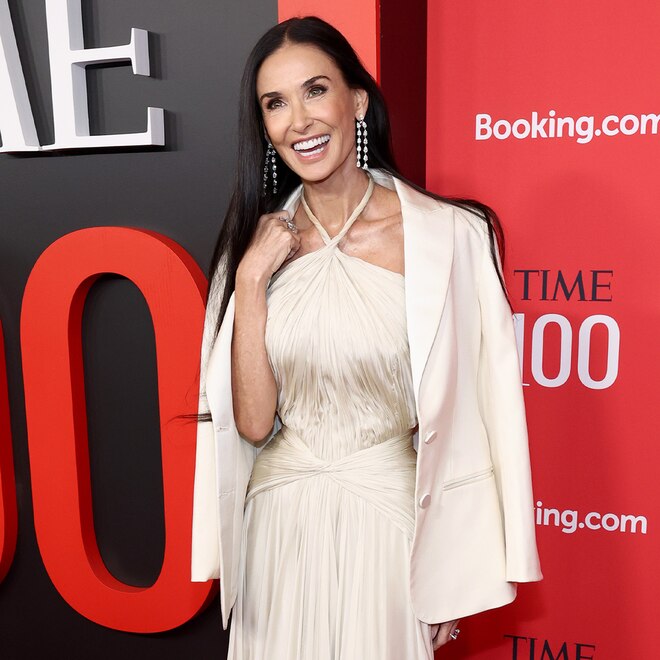 Demi Moore Arrives at Time 100 Red Carpet
